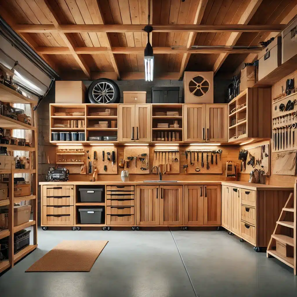 wood garage storage ideas