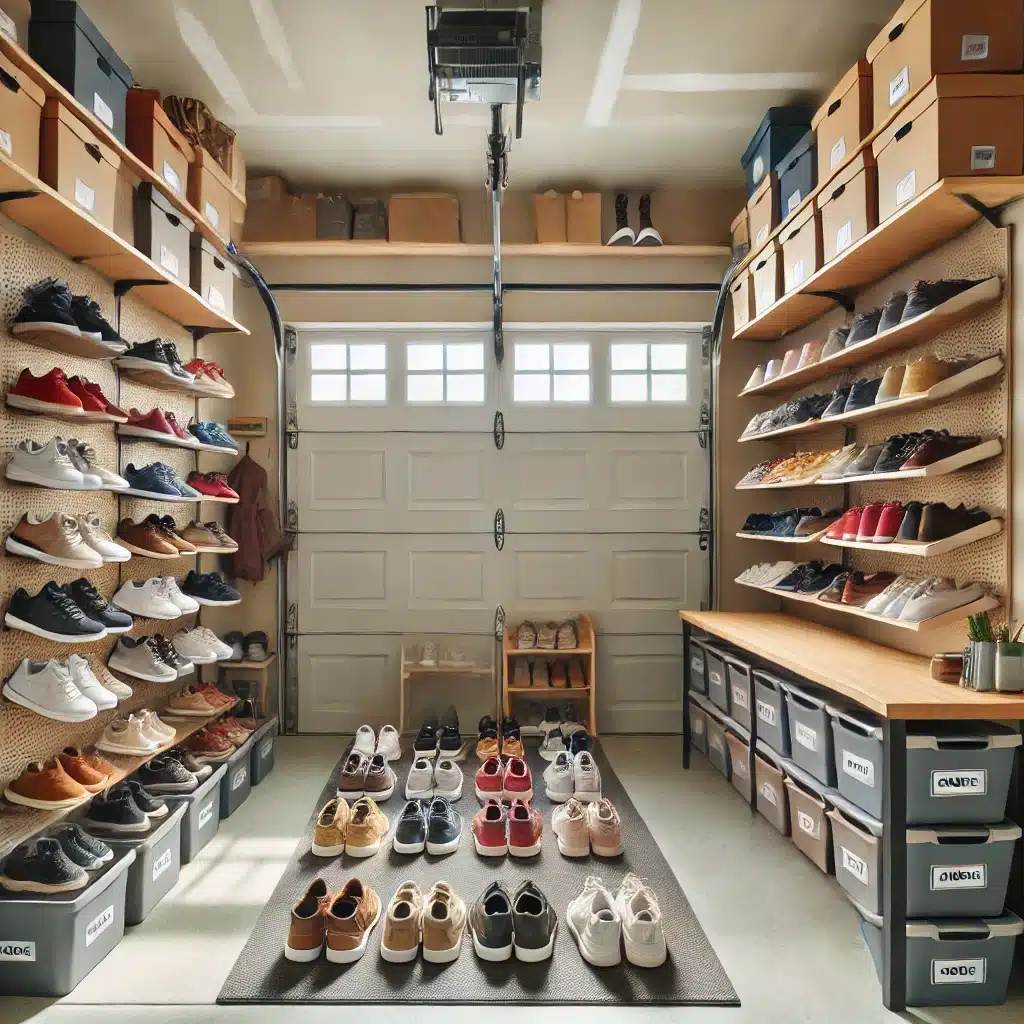 garage shoe storage ideas